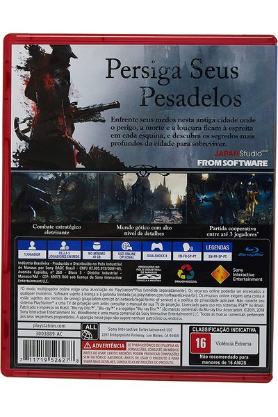 Jogo Bloodborne PS4 From Software com o Melhor Preço é no Zoom