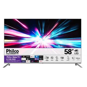 Smart-TV-58”-Philco-4K-LED-PTV58G7UR2CSBL-Roku-Dolby-Audio-Bivolt-